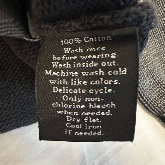 Rock & Republic Men's XL 100% Cotton Mock Neck Henley Faded Pullover Sweater. - Picture 7 of 15